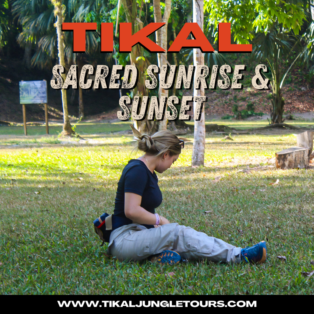 sunrise & sunset tour tikal flyer